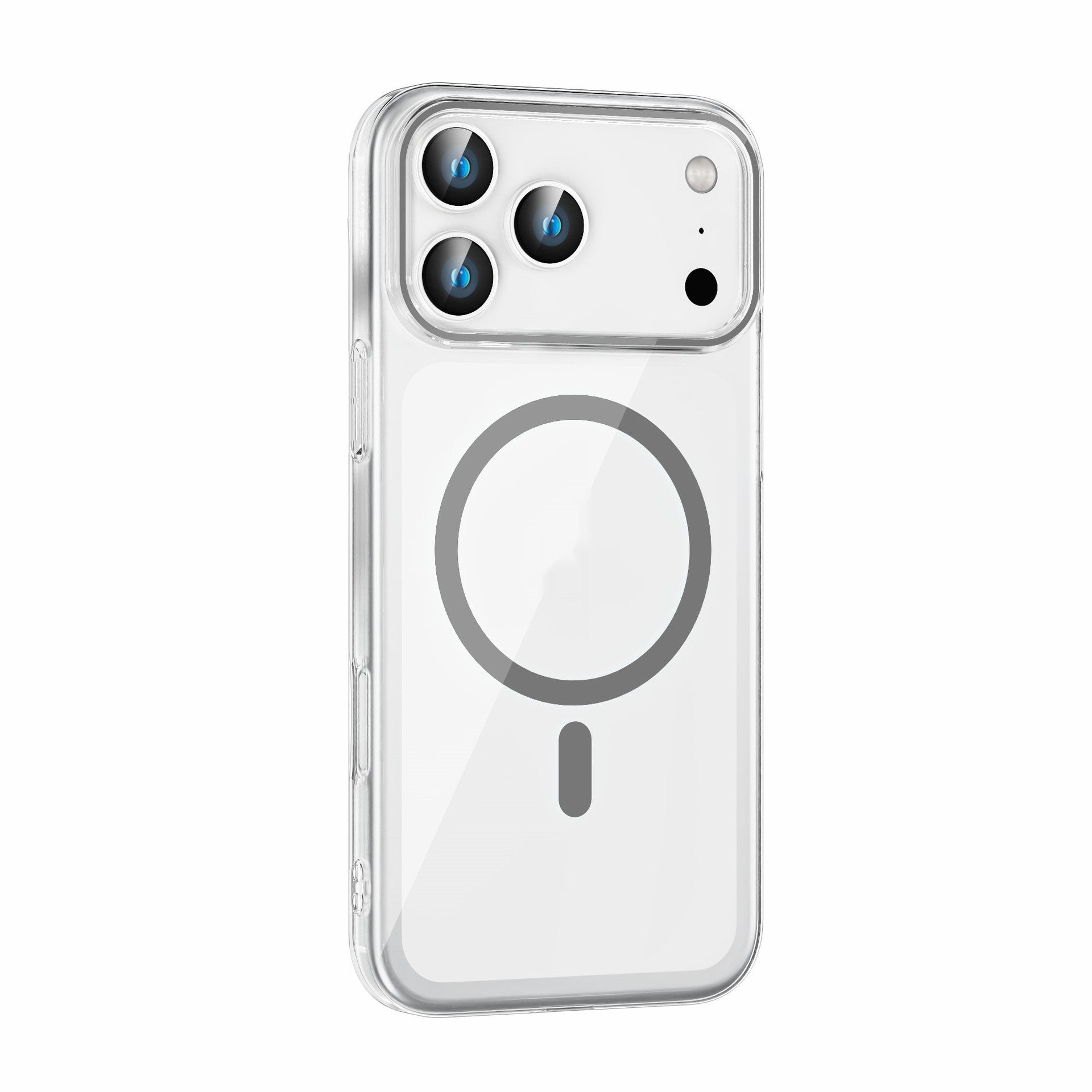 Transparent Magnetic Lens Oil Drop-Resistant Protective Cover with MagSafe for iPhone