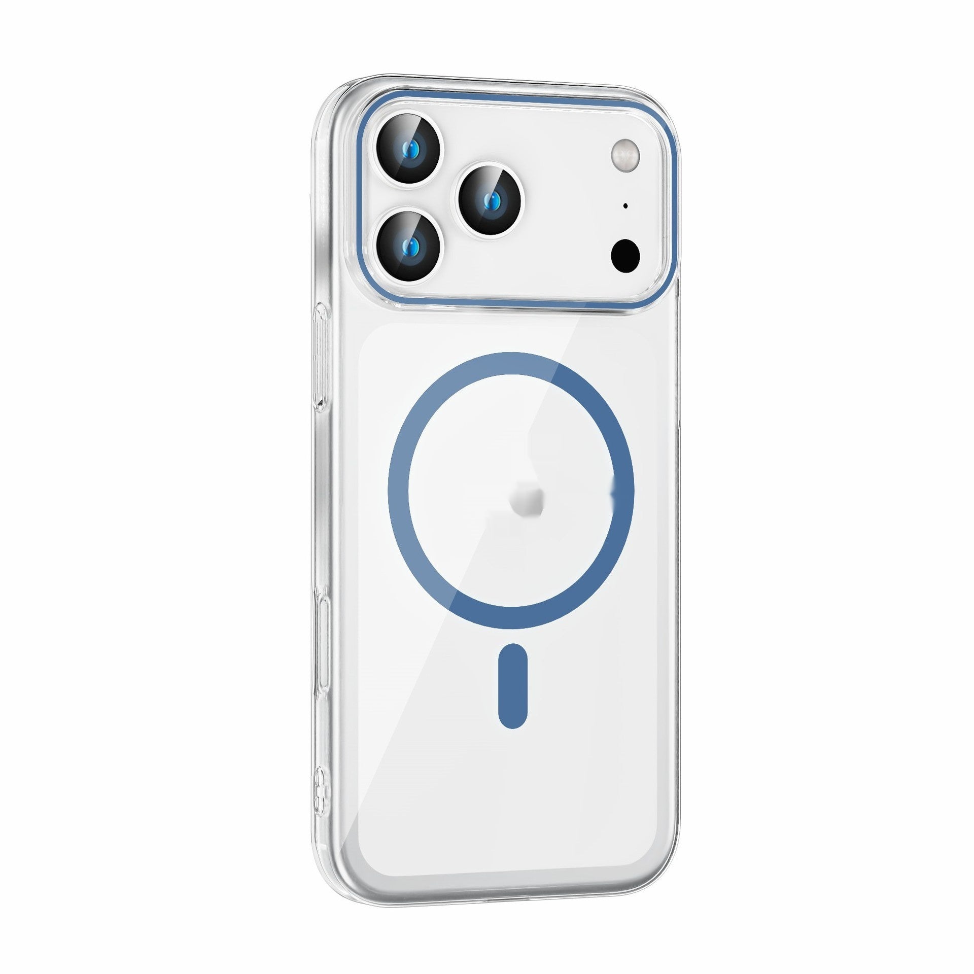 Transparent Magnetic Lens Oil Drop-Resistant Protective Cover with MagSafe for iPhone