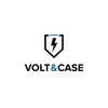 Logo of Volt & Case with a shield and lightning bolt design on a white background